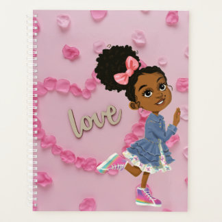 Planner with hearts for girls