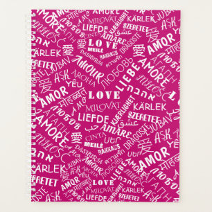 Planner with Text LOVE