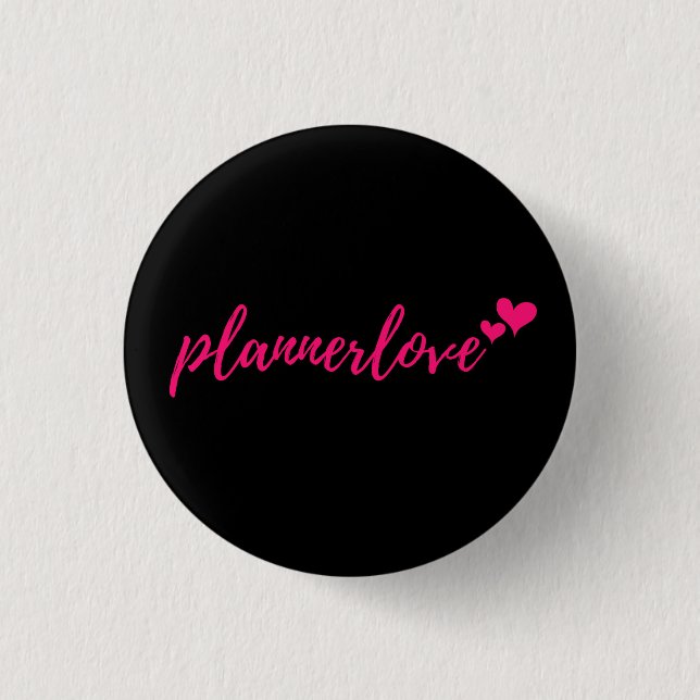 Plannerlove Black Flair Pin (Front)