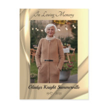 Planning for Paradise Funeral Card | Golden Glow