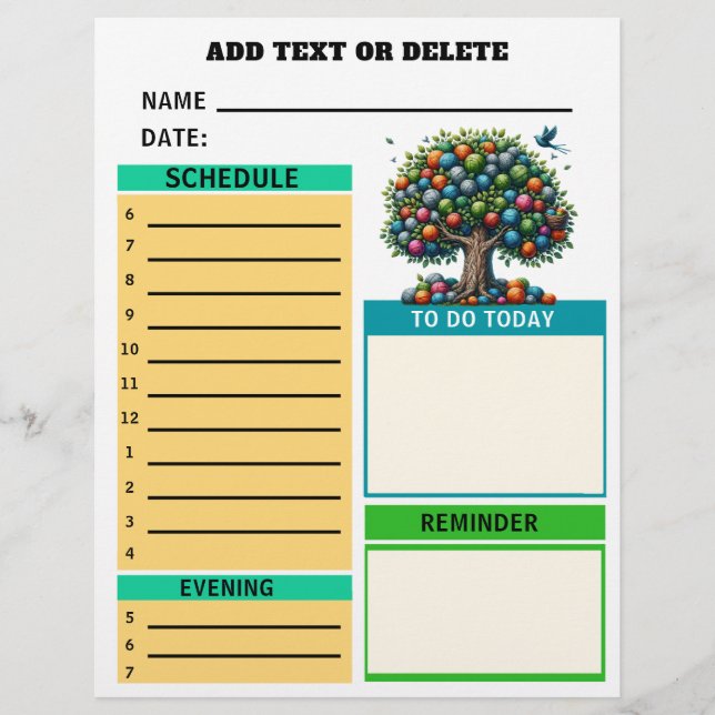 Planning Stationery Custom Letterhead (Front)