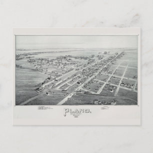 Plano 1891 Overview Postcard
