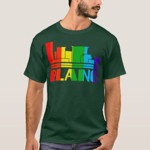 Plano Pride Plano LGBT Gift LGBTQ Supporter Tee P