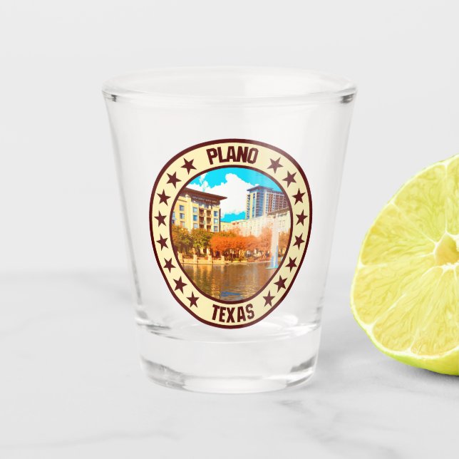 Plano                                              shot glass (Front)