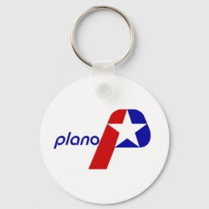 Plano (Texas) City flag Keychain