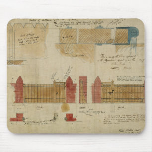Plans and elevations for The Red House, Bexley Hea Mouse Mat