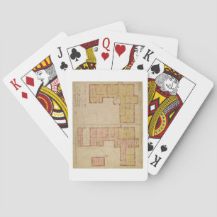 Plans for the Red House, Bexley Heath, 1859 (pen a Playing Cards