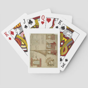 Plans for the Red House, Bexley Heath (pen and ink Playing Cards