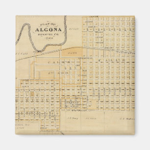 Plans of Algona, Boonsboro and Boone, Iowa Magnet