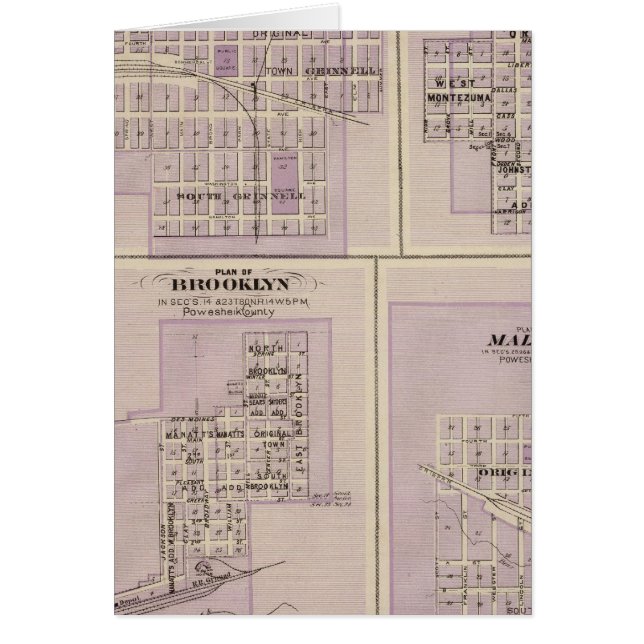 Plans of Brooklyn, Grinnell (Front)