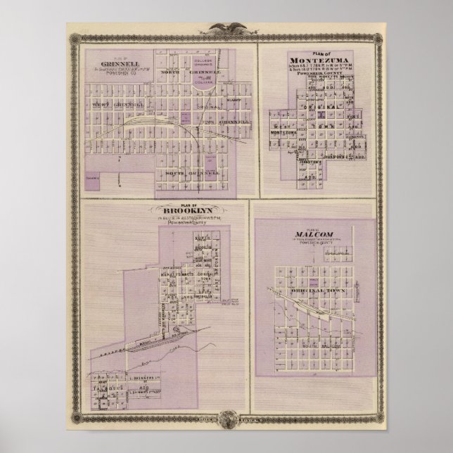 Plans of Brooklyn, Grinnell Poster (Front)