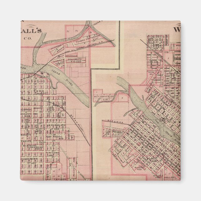 Plans of Cedar Falls 2 Magnet (Front)