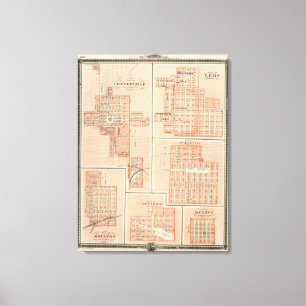 Plans of Centerville, Leon, Moulton Canvas Print