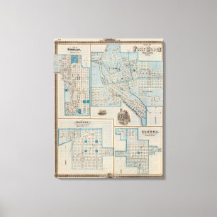 Plans of Fort Dodge, Humboldt Canvas Print
