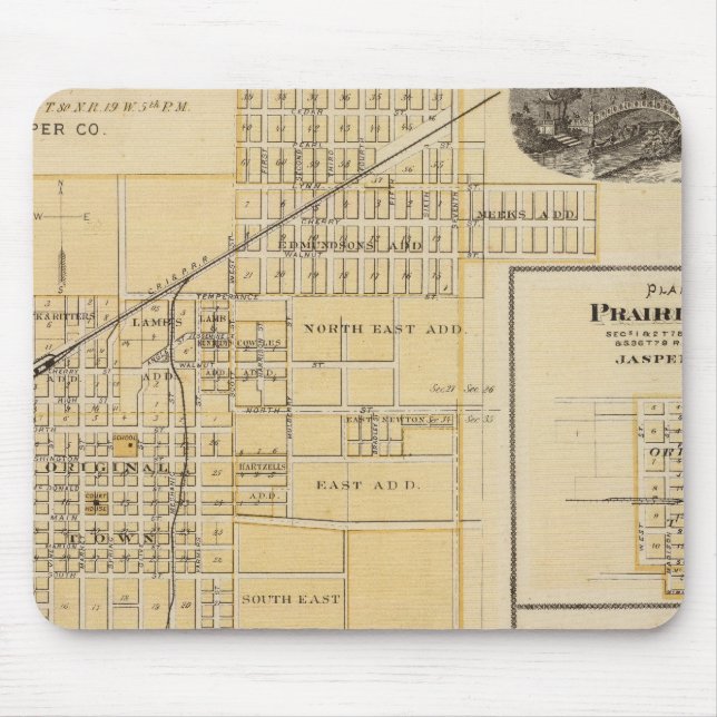 Plans of Newton, Prairie City Mouse Mat (Front)