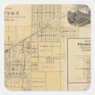 Plans of Newton, Prairie City Square Sticker