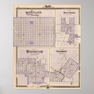Plans of Osage, West Union Poster