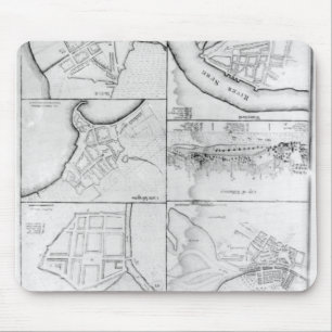 Plans of the principle Towers, Forts Mouse Mat
