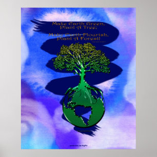 PLANT A FOREST Art Poster & Poem