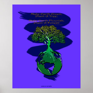 PLANT A FOREST Art Poster & Poem