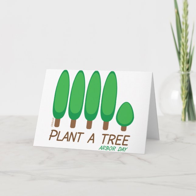 Plant a Tree - Arbor Day Card (Front)