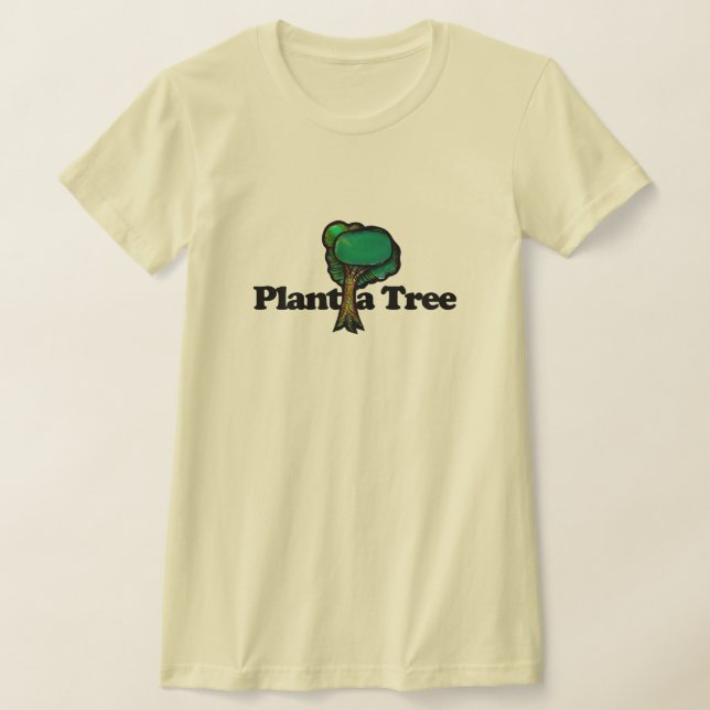 Plant a Tree Nature Lovers Trees                   T-Shirt (Laydown)