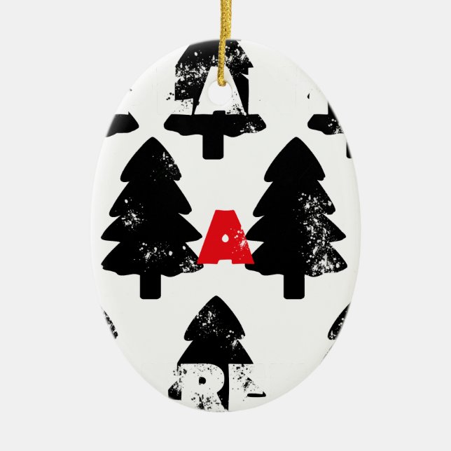 Plant A tree Pattern Ceramic Tree Decoration (Front)