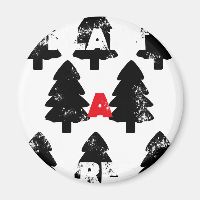 Plant A tree Pattern Magnet (Front)