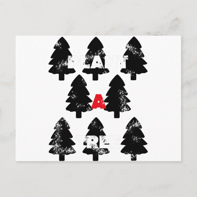 Plant A tree Pattern Postcard (Front)