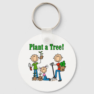 Plant a Tree T-shirts and Gifts Key Ring