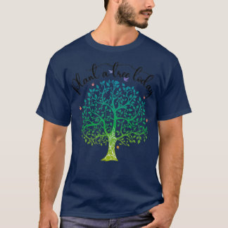 Plant A Tree Today Cool Environmental Pattern T-Shirt