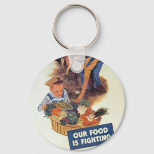 Plant a Victory Garden Key Ring