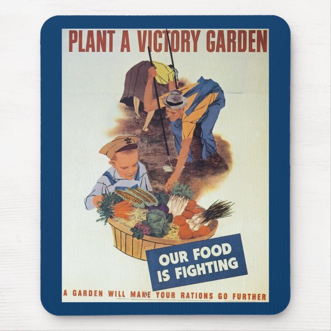 Plant a Victory Garden Mouse Mat (Front)