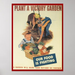 Plant A Victory Garden WPA Poster