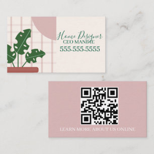 Plant Abstract Designer Business Card