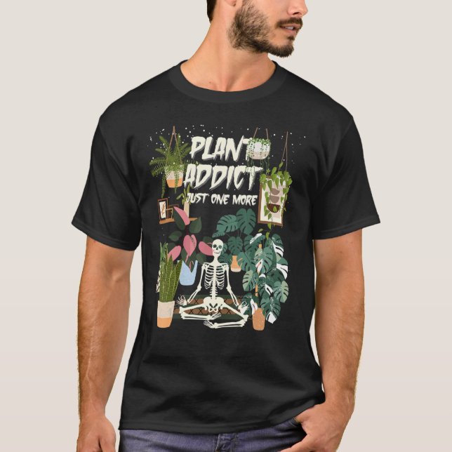 Plant Addict Philodendron Micans Monstera Albo Hou T-Shirt (Front)
