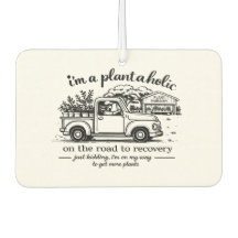 Plant-aholic Car Air Freshener | Happy Roots