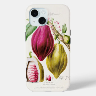 plant antique flower iPhone 15 case