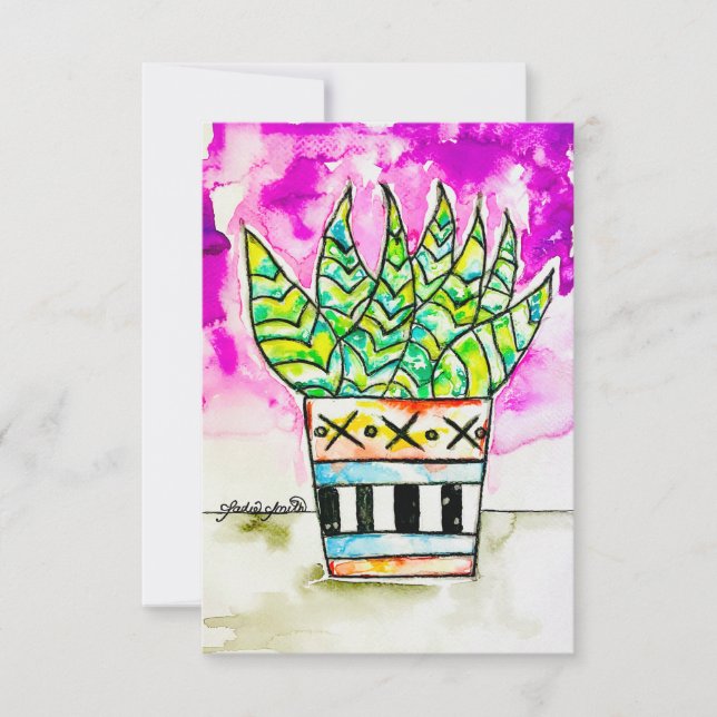 Plant Art Invitation (Front)