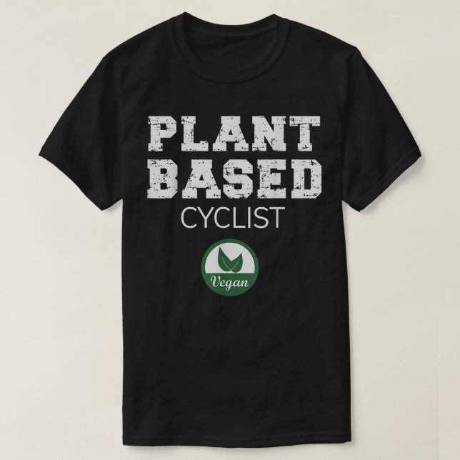 Plant Based Cyclist Design  T-Shirt (Design Front)