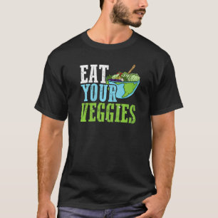 Plant Based Diet Eat More Veggies Cute Vegetarian T-Shirt