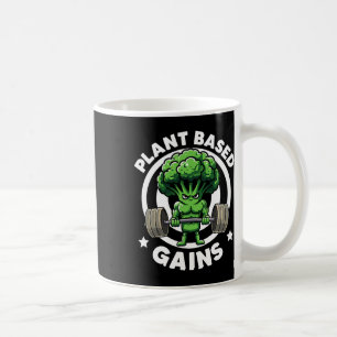 Plant Based Gains Vegan Athlete Vegan Gym Vegan Bo Coffee Mug