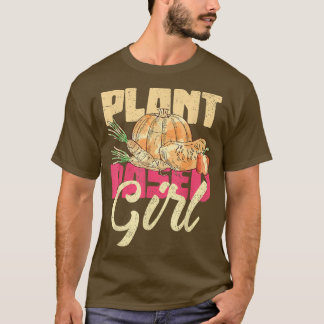 Plant Based Girls Women Vegetables Herbivore Veget T-Shirt