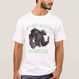 Plant Based Muscles Honey Badger Powerlifter Worko T-Shirt