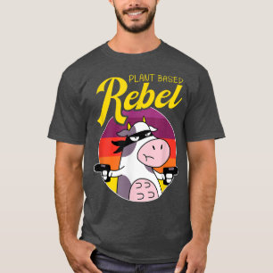 Plant Based Rebel  Vegetable Vegetarian Plant Funn T-Shirt
