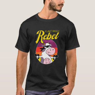 Plant Based Rebel Vegetable Vegetarian Plant Vega T-Shirt