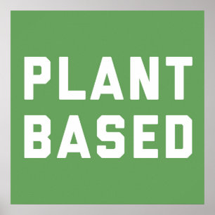 Plant Based Vegan Quote Poster