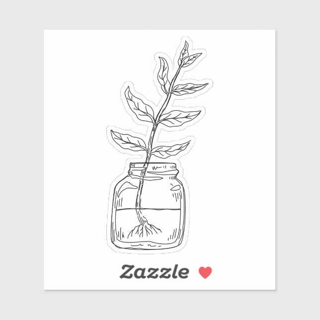 Plant Clipping Propagation Sticker (Sheet)