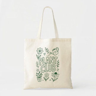 Plant Club Gardening Plant Lover Tote Bag