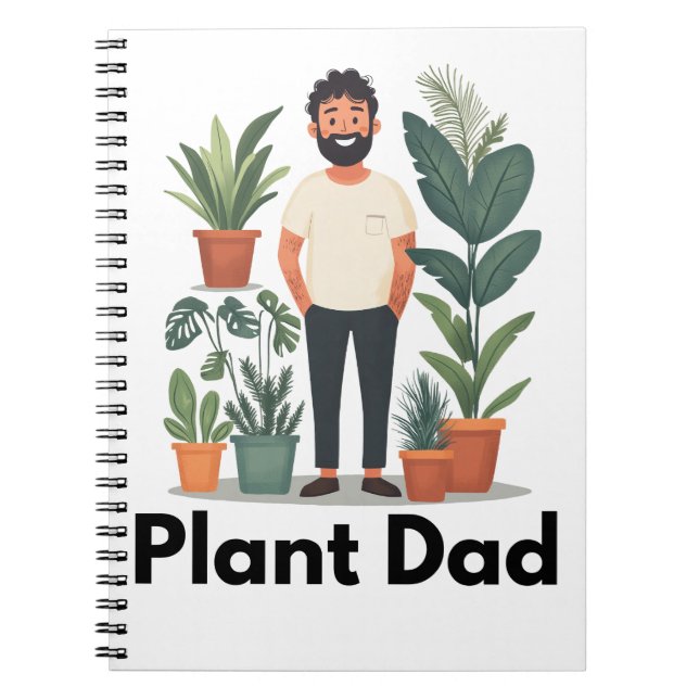 Plant Dad Houseplant Notebook (Front)